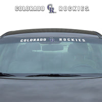 MLB - Colorado Rockies Sun Stripe Windshield Decal 3.25 in. x 34 in.