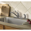 Moen Adler One Handle Chrome Kitchen Faucet Side Sprayer Included