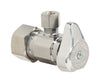BrassCraft 1/2 in. Compression outlets X 1/4 in. Compression Brass Angle Stop Valve