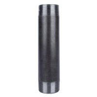 STZ Industries 1-1/2 in. MIP each X 1-1/2 in. D MIP Black Steel 10 in. L Nipple