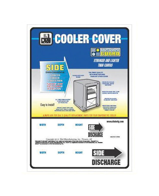 Dial 36 in. H x 34 in. W Polyester White Evaporative Cooler Cover