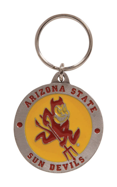 Hillman Arizona State Sun Devils Metal Silver Decorative Key Chain (Pack of 3) - Deal of The Week