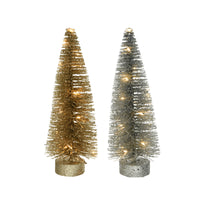 Decoris LED Assorted Mini Tree Indoor Christmas Decor 1 in. (Pack of 24)