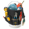 CLC 3 in. W X 12.75 in. H Polyester Bucket Organizer 48 pocket Black/Tan 1 pc