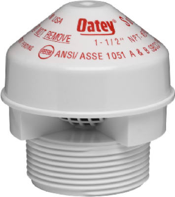 Oatey Sure-Vent 1-1/2 in. PVC Air Admittance Valve 2 in.