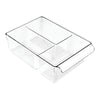 InterDesign 59630 8" Large Clear Linus Pullz Organizer Bin (Pack of 4)