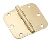 National Hardware 3-1/2 in. L Satin Brass Door Hinge 3 pk