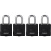SmartKey Laminated Steel 2" Padlock SMT KA with Cover and 1-1/2" Shackle 4/pk