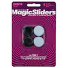 Magic Sliders Gray 1 in. Adhesive Plastic Floor Slide 4 pk - Deal of The Week