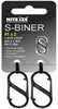 Nite Ize S-Biner 1.8 in. D Stainless Steel Black Carabiner Key Holder