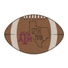 Texas A&M University Southern Style Football Rug - 20.5in. x 32.5in.