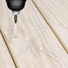Deck Plus No. 10  x 2-1/2 in. L Star Flat Head Exterior Deck Screws 1 lb.