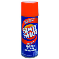Spot Shot 14 oz Instant Carpet Stain and Odor Remover Foam, Pack of 12-No Scent
