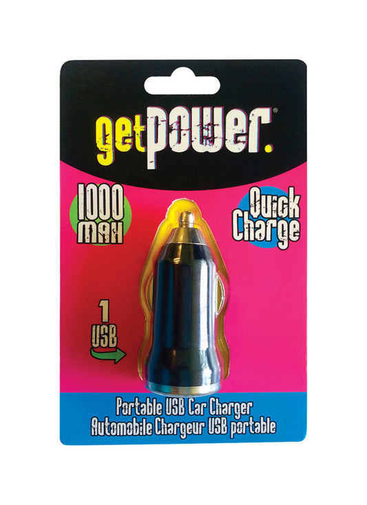 Get Power DC Single USB Car Charger 1 pk (Pack of 6)