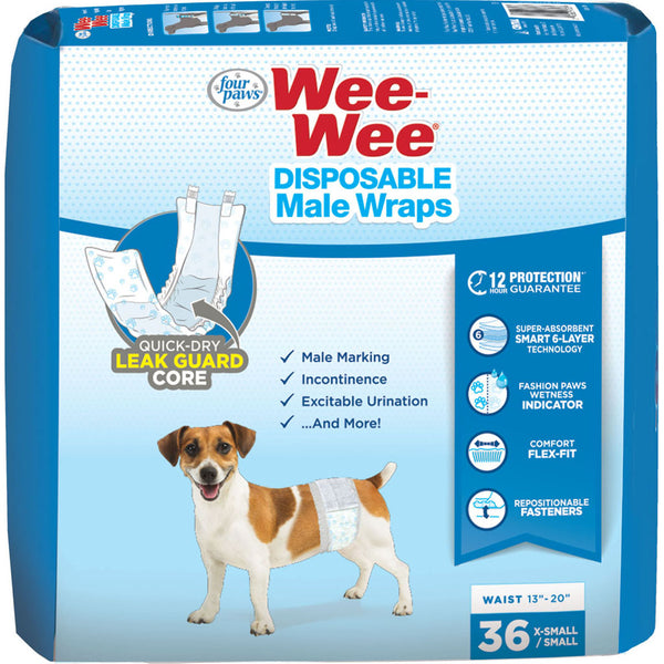 Envolturas desechables para perros machos Wee-Wee