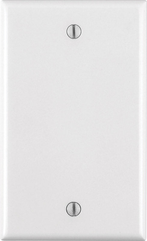 Leviton White 1 gang Thermoset Plastic Blank Wall Plate 1 pk