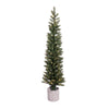 Celebrations 5 ft. Slim LED 100 ct Diamond Potted Color Changing Entrance Tree