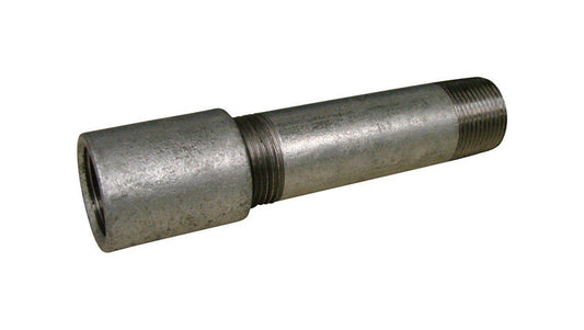Mueller Southland 1/2 in. MPT Galvanized Steel 4 in. L Nipple with Coupling
