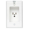 Leviton 15 amps 125 V Single White Outlet 5-15R 1 pk