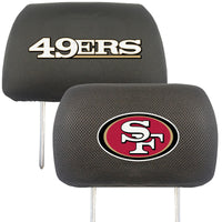 NFL - San Francisco 49ers  Embroidered Head Rest Cover Set - 2 Pieces