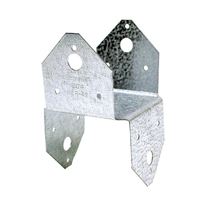 Simpson Strong-Tie 3.56 in. H x 3.56 in. W 18 Ga. Galvanized Steel Post Base (Pack of 40)