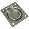 National Hardware 3-1/2 in. L Zinc-Plated Silver Steel Flush Pull