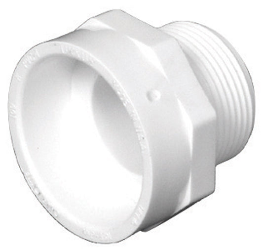 Charlotte Pipe 1-1/2 in. Hub X 1-1/4 in. D MPT PVC Pipe Adapter 1 pk