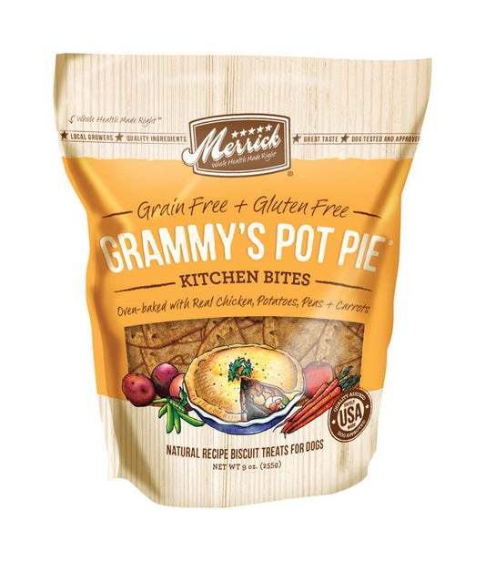 Merrick  Grammy's Pot Pie  Chicken  Treats  For Dog 9 oz. 1 pk