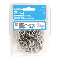 KingChain Mibro 2.7 mm Nickel Plated Silver Steel Decorative Chain .1 in. D 84 in.