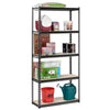 Edsal Black Steel Muscle Rack Adjustable Shelving Unit 1750 lbs. Capacity 72 H x 34 W x 14 D in.