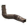 Amerimax Flex-A-Spout Brown Vinyl Downspout Extension 55 L x 4.5 H x 4.5 W in.