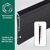 M-D Building Products Black Aluminum/Vinyl Sweep For Doors 36 in. L X 0.25 in. (Pack of 6)
