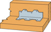 Simpson Strong-Tie 2.4 in. W X 7 in. L Galvanized Steel L-Angle