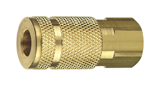 Tru-Flate Brass Aro Style Coupler 1/4 in. Female  1 (Pack of 10)