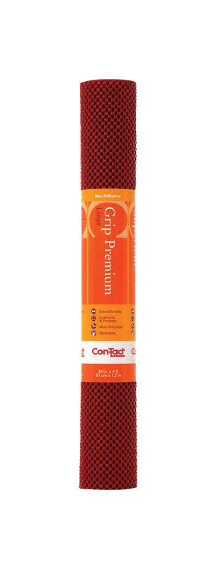 Con-Tact Grip Premium 4 ft. L X 20 in. W Red Non-Adhesive Shelf Liner