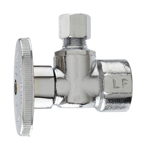 Válvula angular de latón de compresión Plumb Pak de 1/2 pulg. FIP x 1/4 pulg. - Oferta de la semana