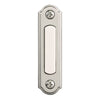 Heath Zenith Satin Nickel Silver Metal Wired Pushbutton Doorbell