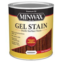 Minwax Gel Stain Semi-Transparent Mahogany Oil-Based Gel Stain 1 qt - Open Box