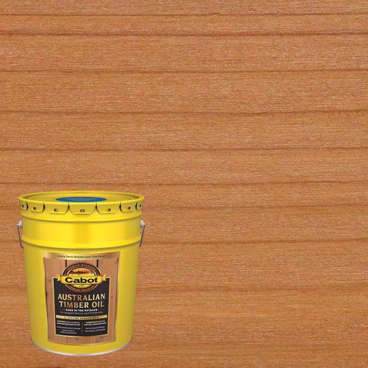 Cabot Transparent Honey Teak Oil-Based Alkyd Australian Timber Oil 5 gal.