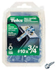 Teks No. 10  x 3/4 in. L Hex Washer Head Zinc-Plated Steel Sheet Metal Screws 150 pk