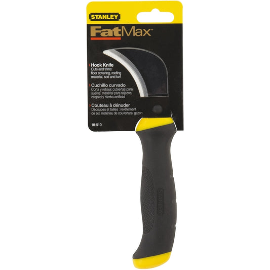 Stanley FatMax 8 in. Fixed Blade Hook Knife Black/Yellow 1 pk