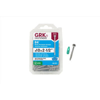 GRK Fasteners R4 No. 10  x 2-1/2 in. L Star Flat Head Stainless Steel Multi-Purpose Screw 80 pk
