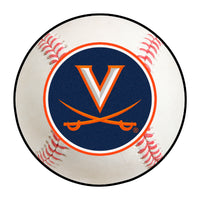 University of Virginia Baseball Rug - 27in. Diameter