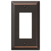 Amerelle Century Aged Bronze Bronze 1 gang Stamped Steel Rocker Wall Plate 1 pk