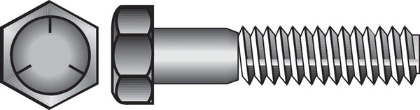 HILLMAN 3/4 in. D X 3 in. L Heat Treated Zinc Steel Hex Head Cap Screw 20 pk