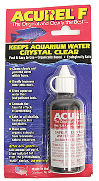 Acurel F Aquarium Water Clarifier 50 mL Liquid Treatment for Freshwater Fish Tanks and Aquariums