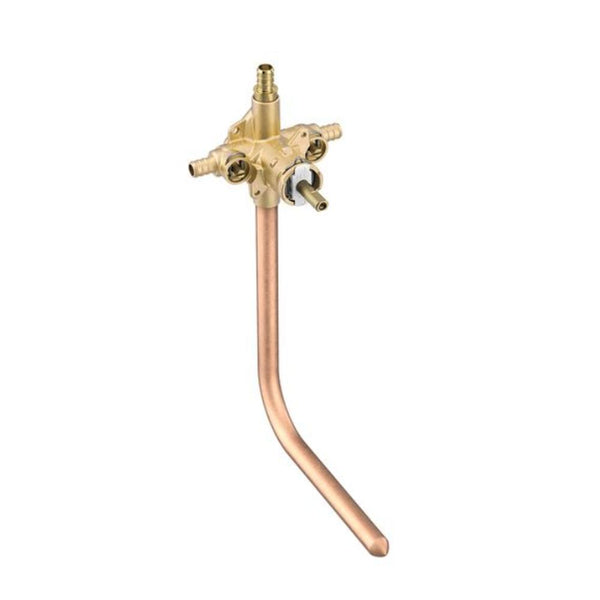 Includes bulk pack Posi-Temp(R) 1/2" crimp ring PEX with cc/ips tub connection pressure balancing