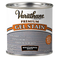 Varathane Premium Weathered Gray Oil-Based Linseed Oil Modified Alkyd Gel Stain 0.5 pt (Pack of 4)