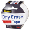 3M 1905R-De-Wht 1.88" X 5 Yards White Scotch Dry Erase Tape