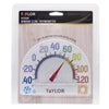 Taylor Window Cling Dial Thermometer 7 in. - Clear, Electrostatic Mount